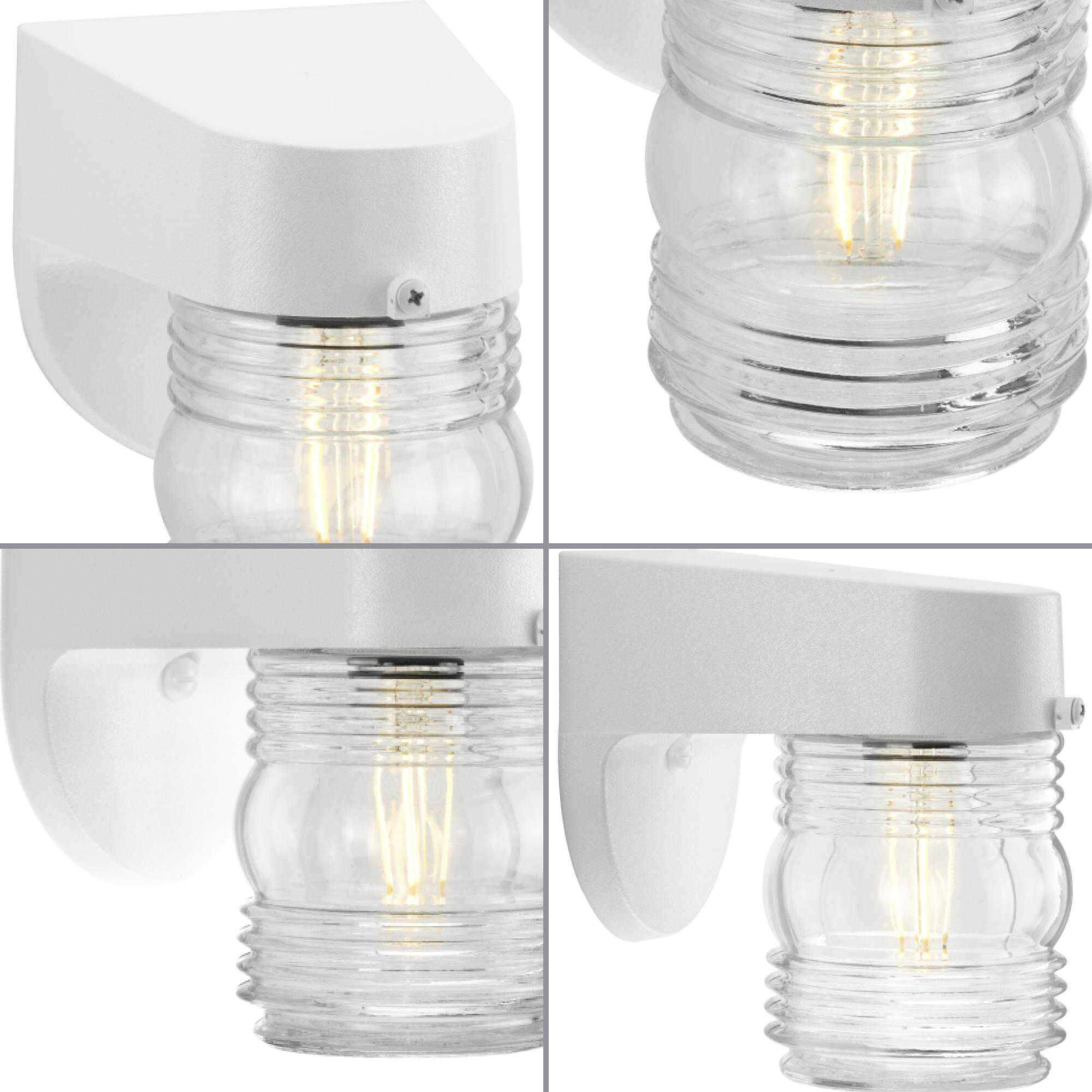 Polycarbonate Outdoor Outdoor Wall Lantern in White