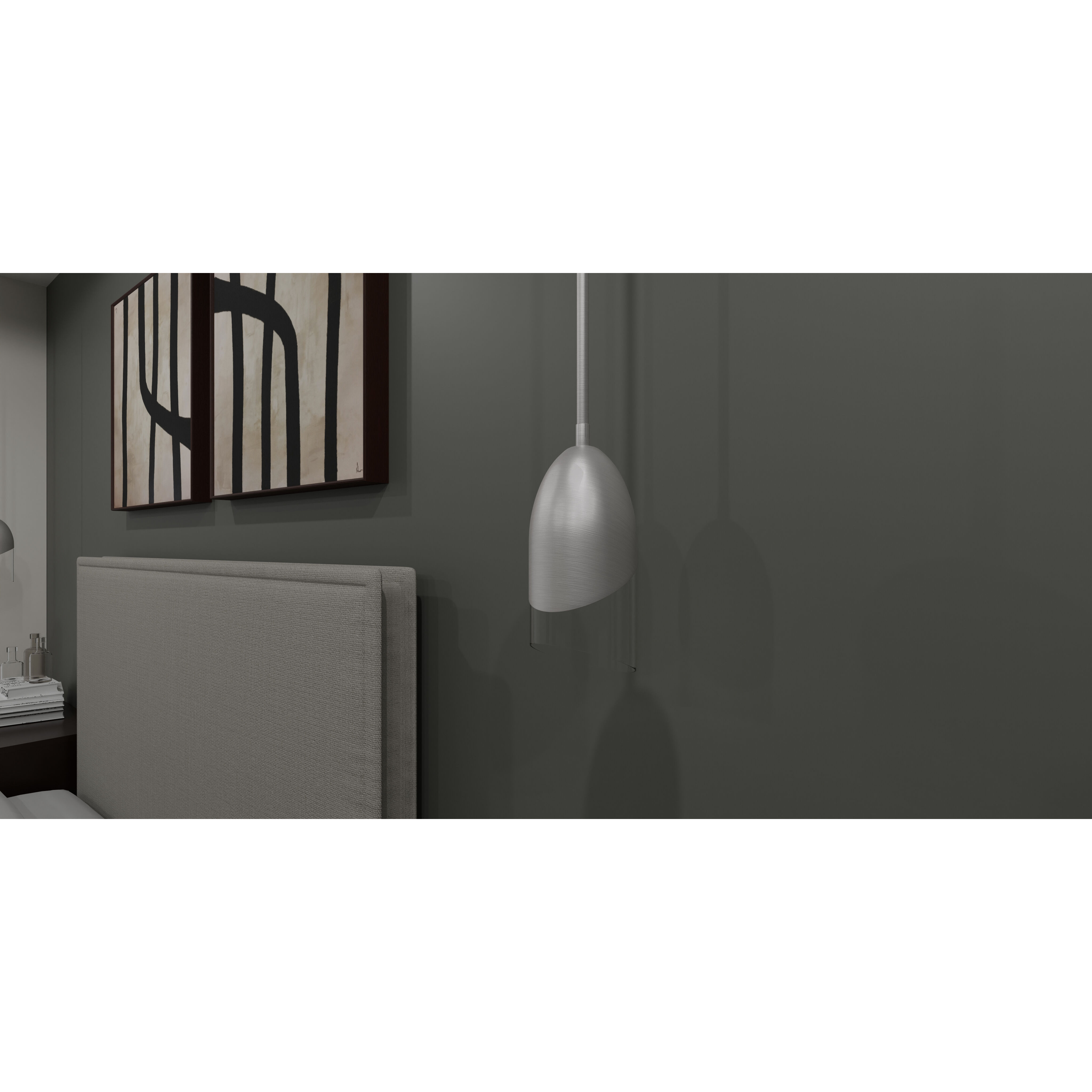 Haynes 1 Light 5 inch Brushed Nickel Mini Pendant Ceiling Light, Small