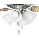 AirPro LED Brushed Nickel Fan Light Kit