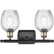 Ballston Salina 2 Light 16 inch Black Antique Brass Bath Vanity Light Wall Light, Ballston