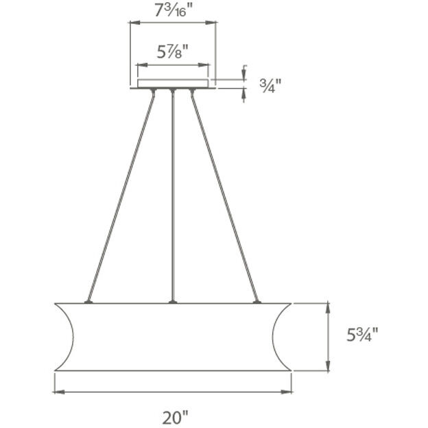 Tango LED 20 inch Gold Leaf Chandelier Ceiling Light