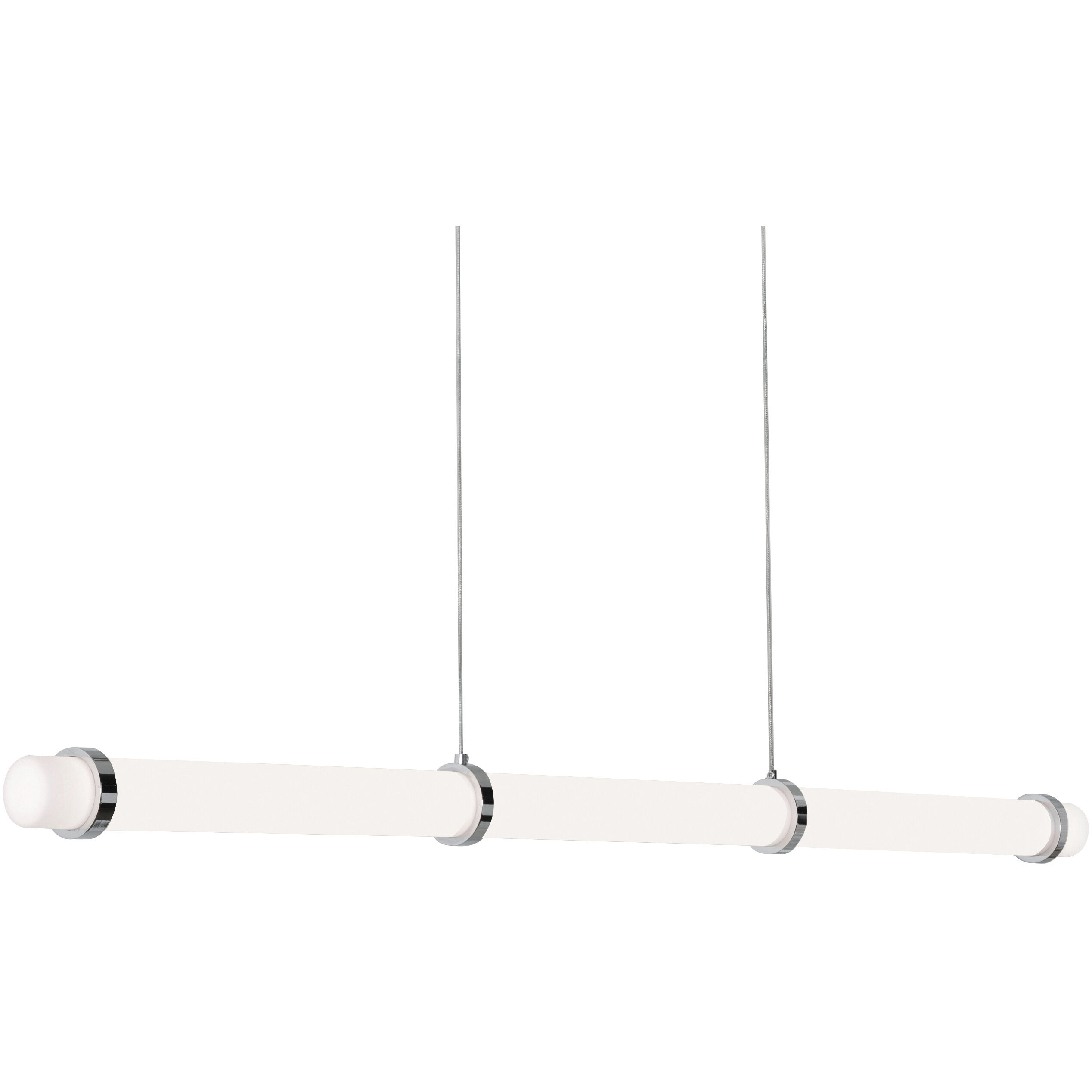 Miami LED 48 inch Polished Chrome Linear Pendant Ceiling Light
