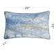 Amy 20 X 5 inch Multi Blue Pillow
