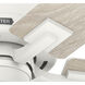Techne 52 inch Matte White with Light Oak/Fresh White Blades Ceiling Fan