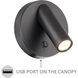 Aspire Reading Light Wall Light in Black