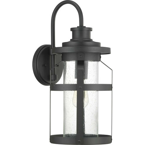 Haslett 1 Light 22 inch Textured Black Outdoor Wall Lantern, Large