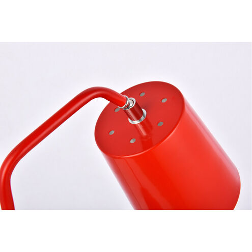 Leroy 20 inch 40.00 watt Red Table Lamp Portable Light