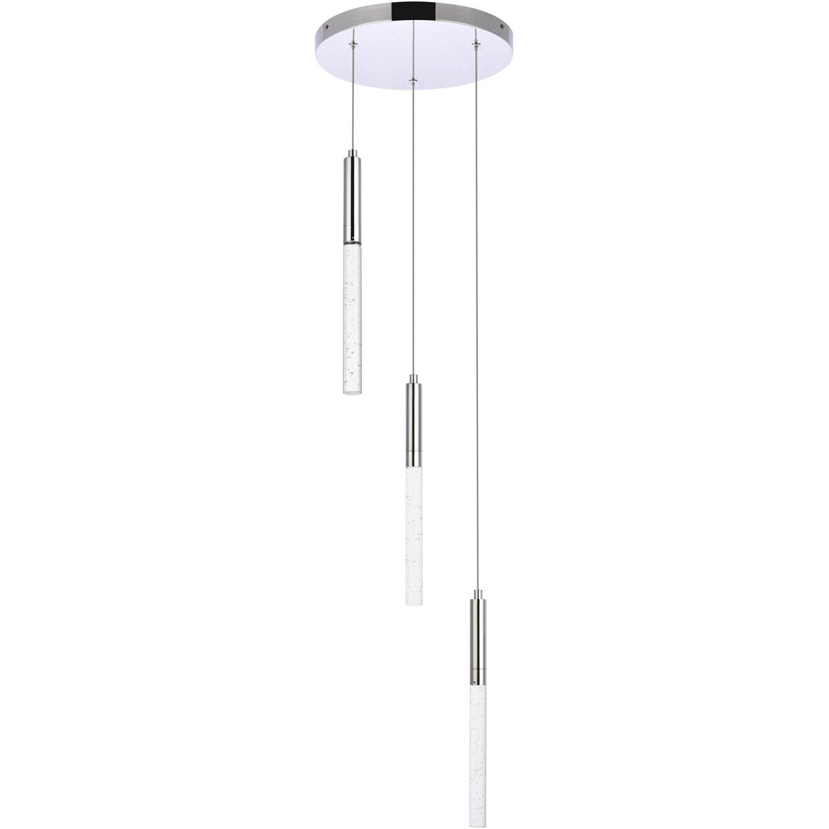 Ruelle 3 Light 12 inch Chrome Pendant Ceiling Light