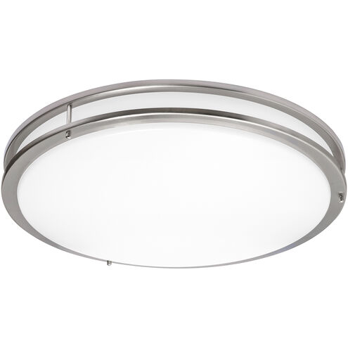 Carlisle LED 24 inch Satin Nickel Flush Mount Ceiling Light