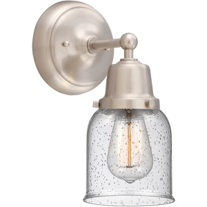 Innovations Lighting Aditi Small Bell 1 Light 5 inch Brushed Satin Nickel Sconce Wall Light, Aditi
