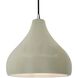 Radiance 1 Light 13.5 inch Celadon Green Crackle and Brushed Nickel Pendant Ceiling Light