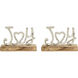 Season's Greetings Silver with Natural Holiday Table Decor, Joy