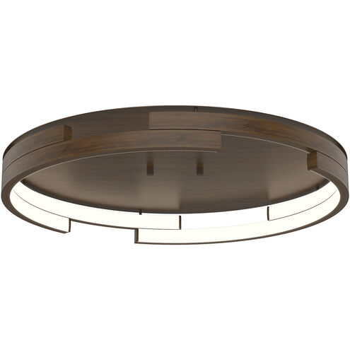Anello Minor LED 19 inch Walnut Flush Mount Ceiling Light