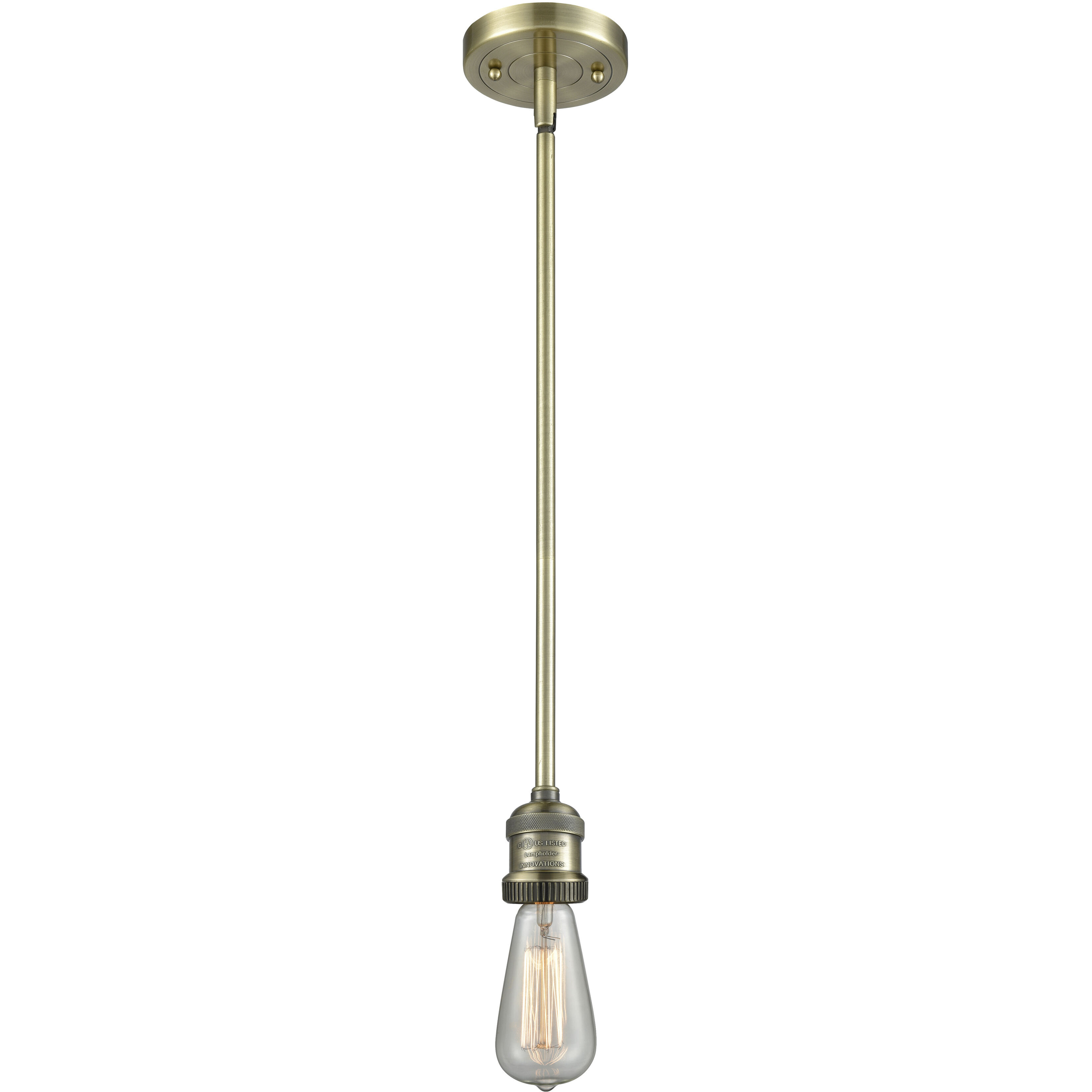 Franklin Restoration Briarcliff LED 10 inch Antique Brass Mini Pendant Ceiling Light, Franklin Restoration