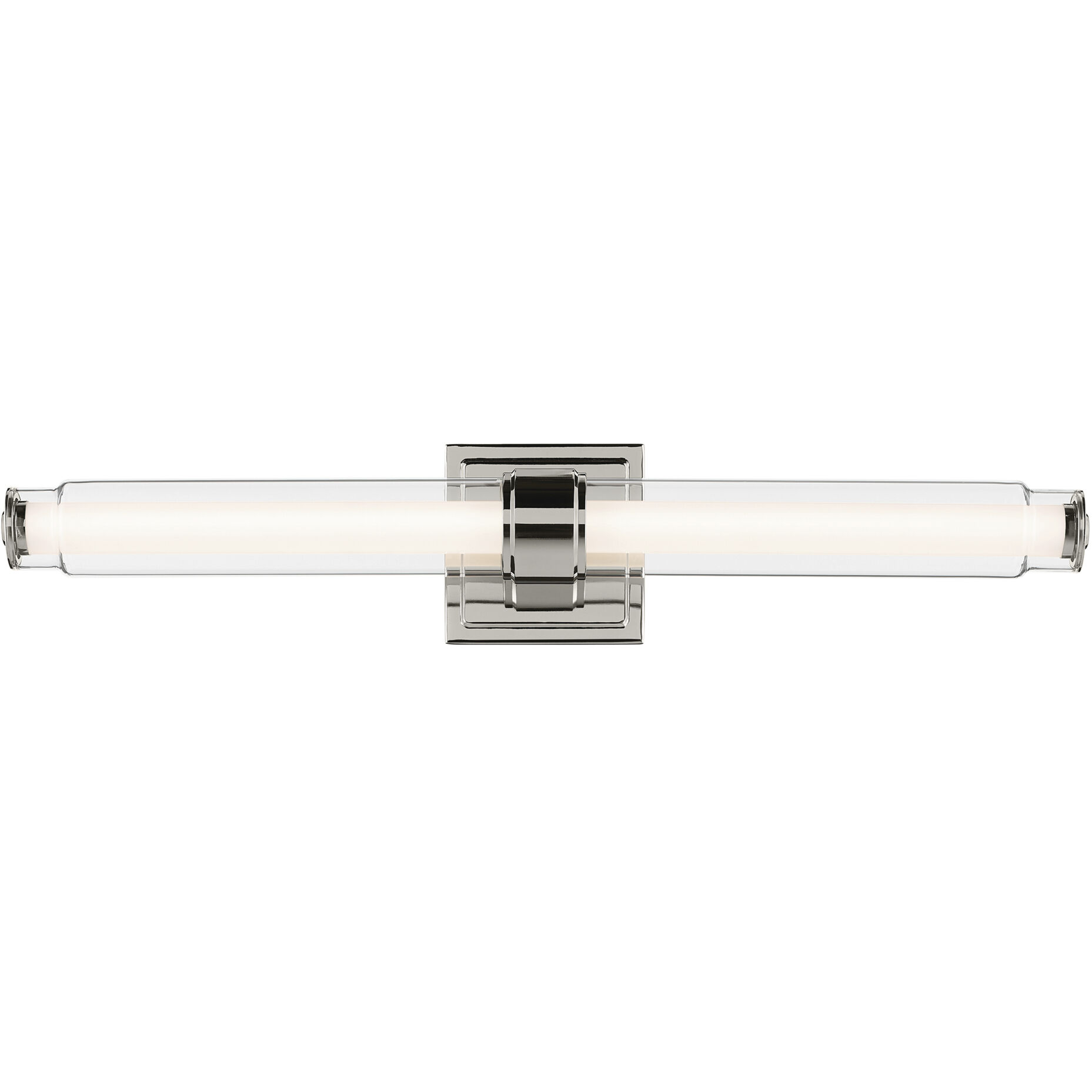 Laurene LED 26.5 inch Polished Nickel Linear Bath Bar Wall Light, Medium