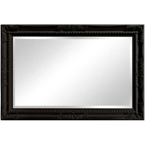 Queen Ann 33 X 25 inch Glossy Black Wall Mirror