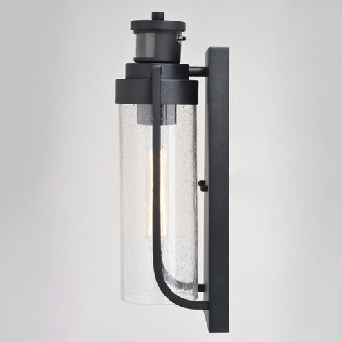 Lawton Textured Black Outdoor Motion Sensor