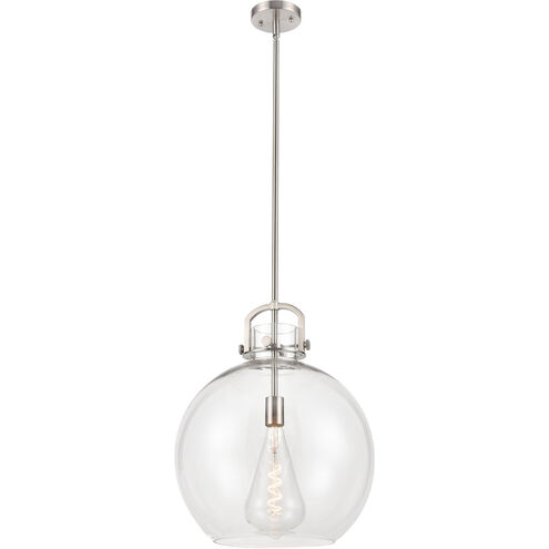 Newton Sphere 1 Light 16 inch Brushed Satin Nickel Pendant Ceiling Light