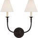 Thomas O'Brien Piaf LED 18.5 inch Aged Iron Double Sconce Wall Light