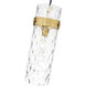 Fontaine 1 Light 5.75 inch Rubbed Brass Pendant Ceiling Light