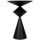 Zasa 26 X 18 inch Matte Black Side Table