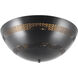 Overland 3 Light 18.13 inch Urban Bronze Flush Mount Ceiling Light