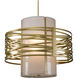 Tempest 1 Light Classic Silver Chandelier Ceiling Light, Double Drum