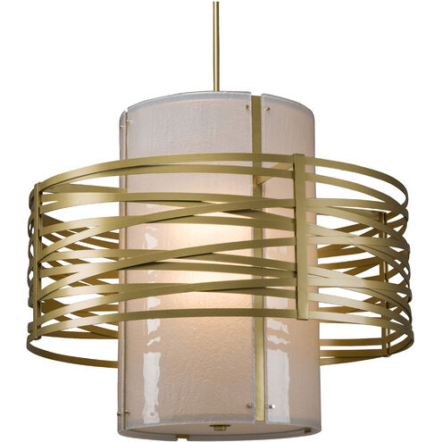 Tempest 1 Light Burnished Bronze Chandelier Ceiling Light, Double Drum