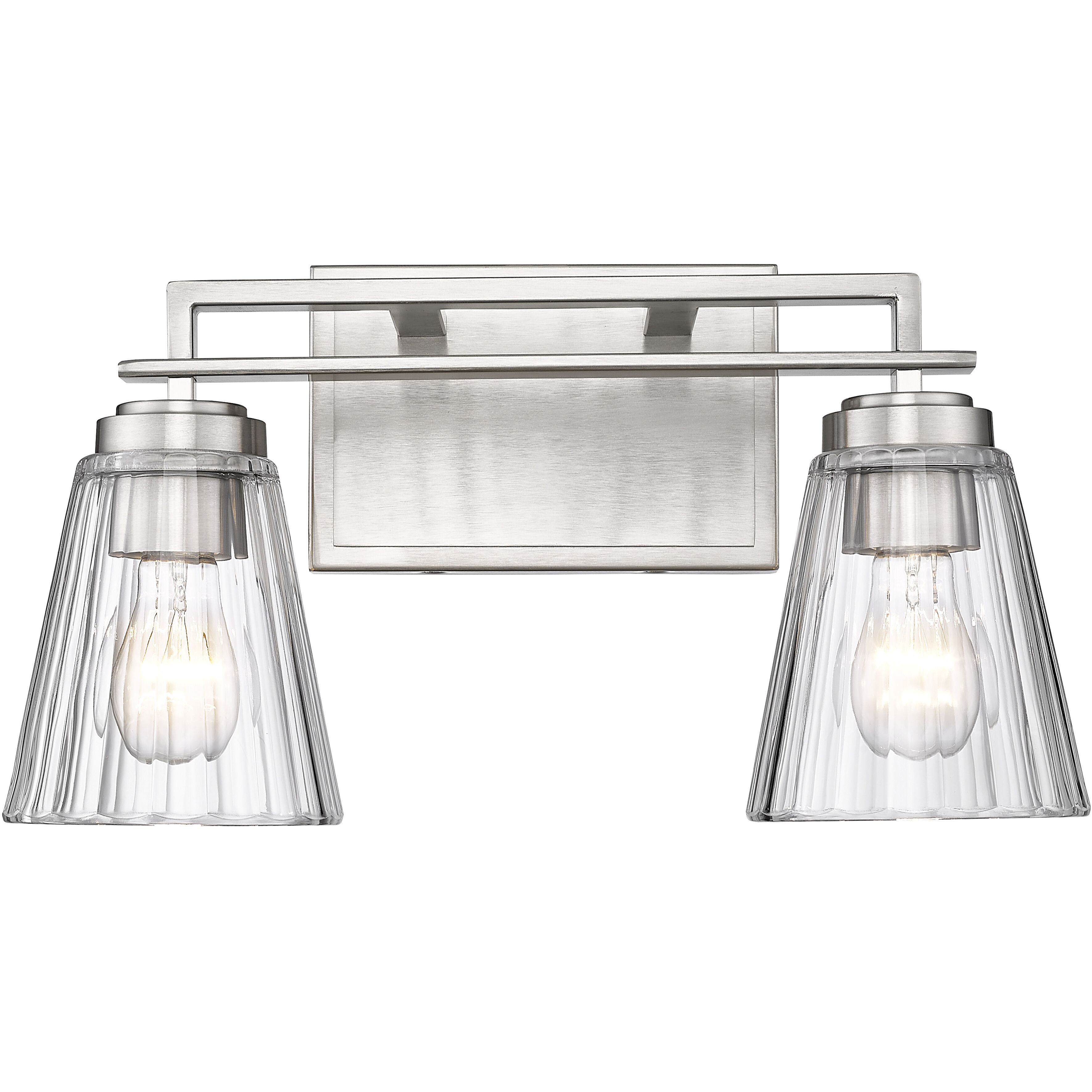 Lyna 2 Light 16 inch Brushed Nickel Vanity Wall Light