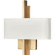 Murtha 2 Light 12 inch Natural Brass Sconce Wall Light