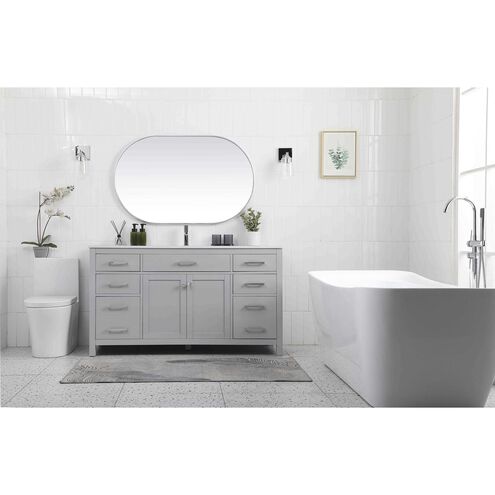 Lewis 60 X 22 X 34 inch Grey Vanity Sink Set