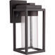 Malvern LED 12 inch Dark Bronze Outdoor Wall Lamp, Small 