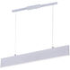 Krista LED 25 inch Satin White Pool Table Light Ceiling Light