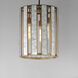 Miramar 3 Light 15 inch Capiz with Natural Aged Brass Entry Foyer Pendant Ceiling Light