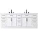 Alden 84 X 35 inch White Bathroom Vanity Cabinet