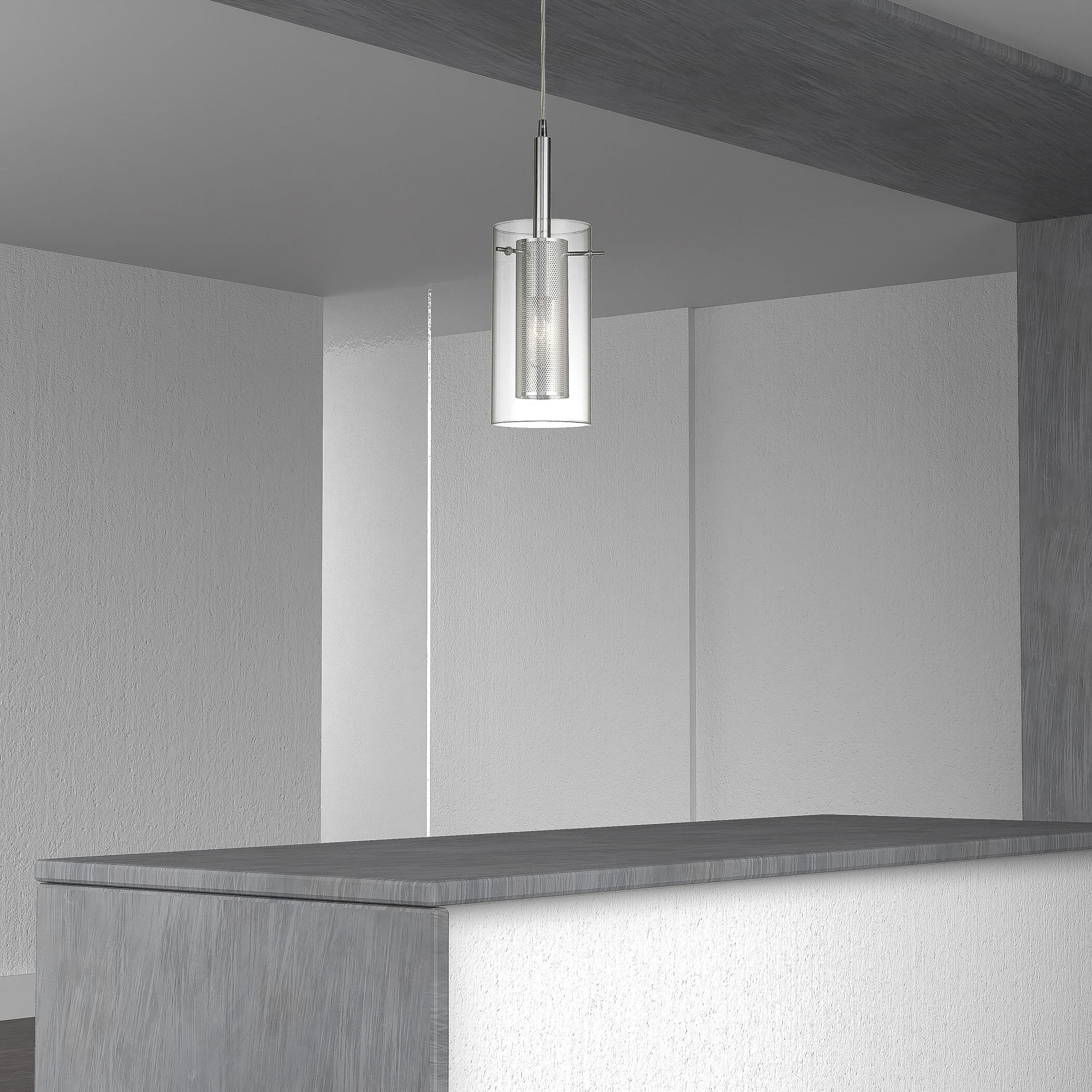 Percy LED 5.5 inch Polished Chrome Pendant Ceiling Light