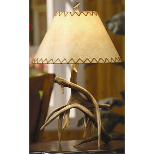 Trophy 26 inch 100.00 watt Resin Natural Antler Table Lamp Portable Light
