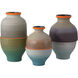 Happy 80's 12.25 X 7.8 inch Vases, Set of 3