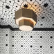 Facet 5 Light 16.5 inch Heritage Brass Pendant Ceiling Light