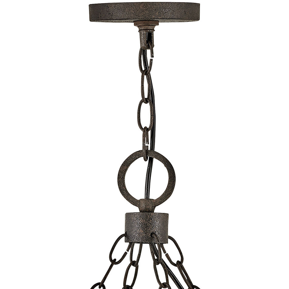 Open Air Sawyer LED 38 inch Sequoia with Iron Rust Outdoor Hanging