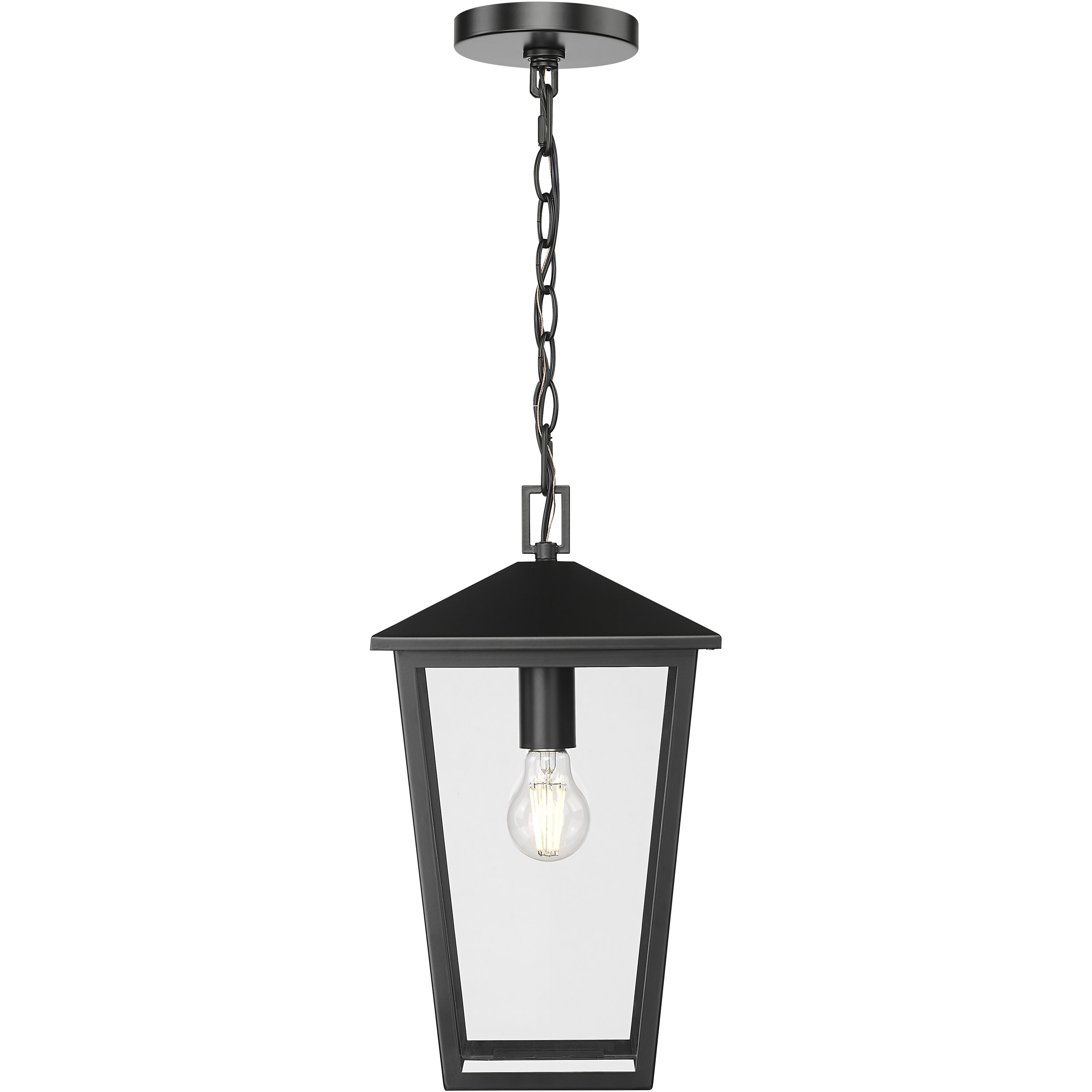 Munger 1 Light 9.25 inch Powder Coated Black Outdoor Hanging Pendant