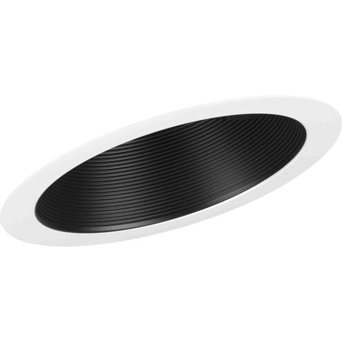 6in Slope Recessed Trim PAR30 Black Step Baffle Trim