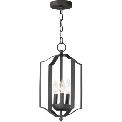 Provident 3 Light 10 inch Black Single Pendant Ceiling Light