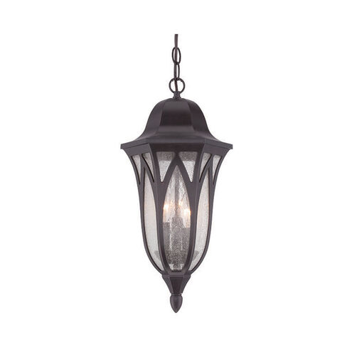 Milano 3 Light 9 inch Oil Rubbed Bronze Exterior Hanging Lantern