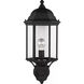 Sevier 1 Light 21.75 inch Black Outdoor Wall Lantern, Large