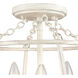 Joanie 3 Light 13 inch Antique White Semi Flush Mount Ceiling Light