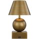 Silas 9.25 inch 2.30 watt Brass Portable Rechargeable Table Lamp Portable Light, By Coco & Dash