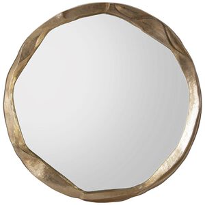 Round Ruga 54 X 54 inch Gold Mirror, Large