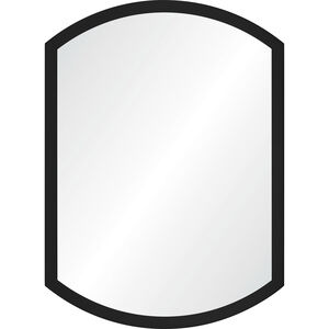 Tobermory 40 X 30 inch Matte Black and Clear Mirror