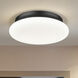 Soleil 1 Light 12 inch Matte Black Flush Mount Ceiling Light